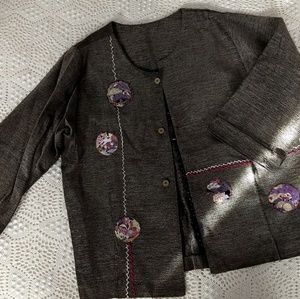 Ooak handmade chenille jacket